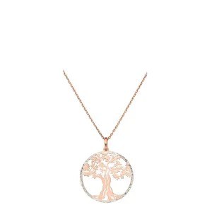 Anhänger mit Kette Lebensbaum Roségold