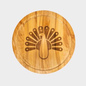 Holz-Küchenbrett “Pfau”