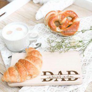 Frühstücksbrettchen mit Gravur