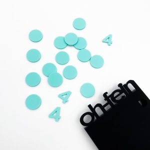 Konfetti in vielen Farben mit Zahl