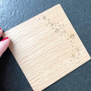 Holzkarte Sternenstaub